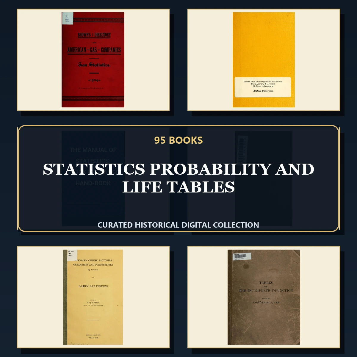 95 Statistics Probability and Life Tables PDF Books – Curated Historical Collection cover