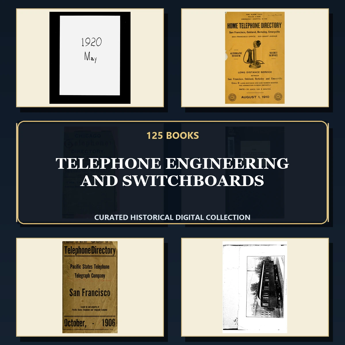 125 Telephone Engineering and Switchboards PDF Books – Curated Historical Collection cover