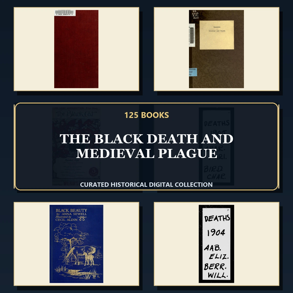 125 The Black Death and Medieval Plague PDF Books – Curated Historical Collection cover
