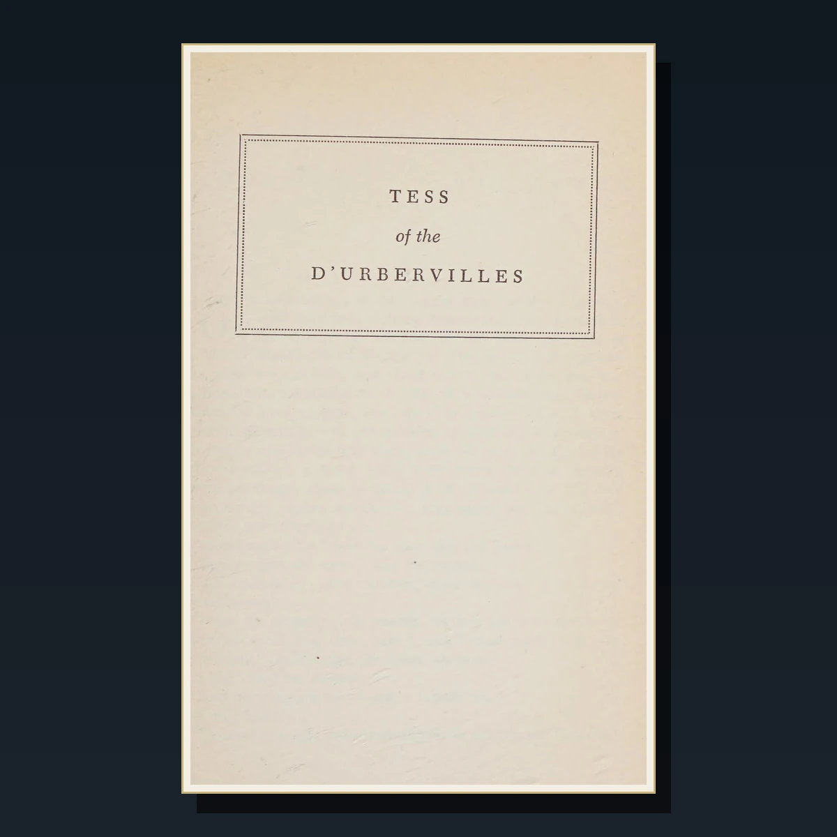 89 Thomas Hardy Books cover