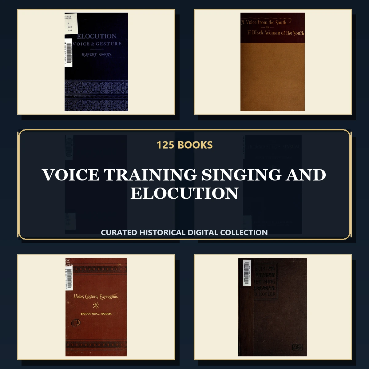 125 Voice Training Singing and Elocution PDF Books – Curated Historical Collection