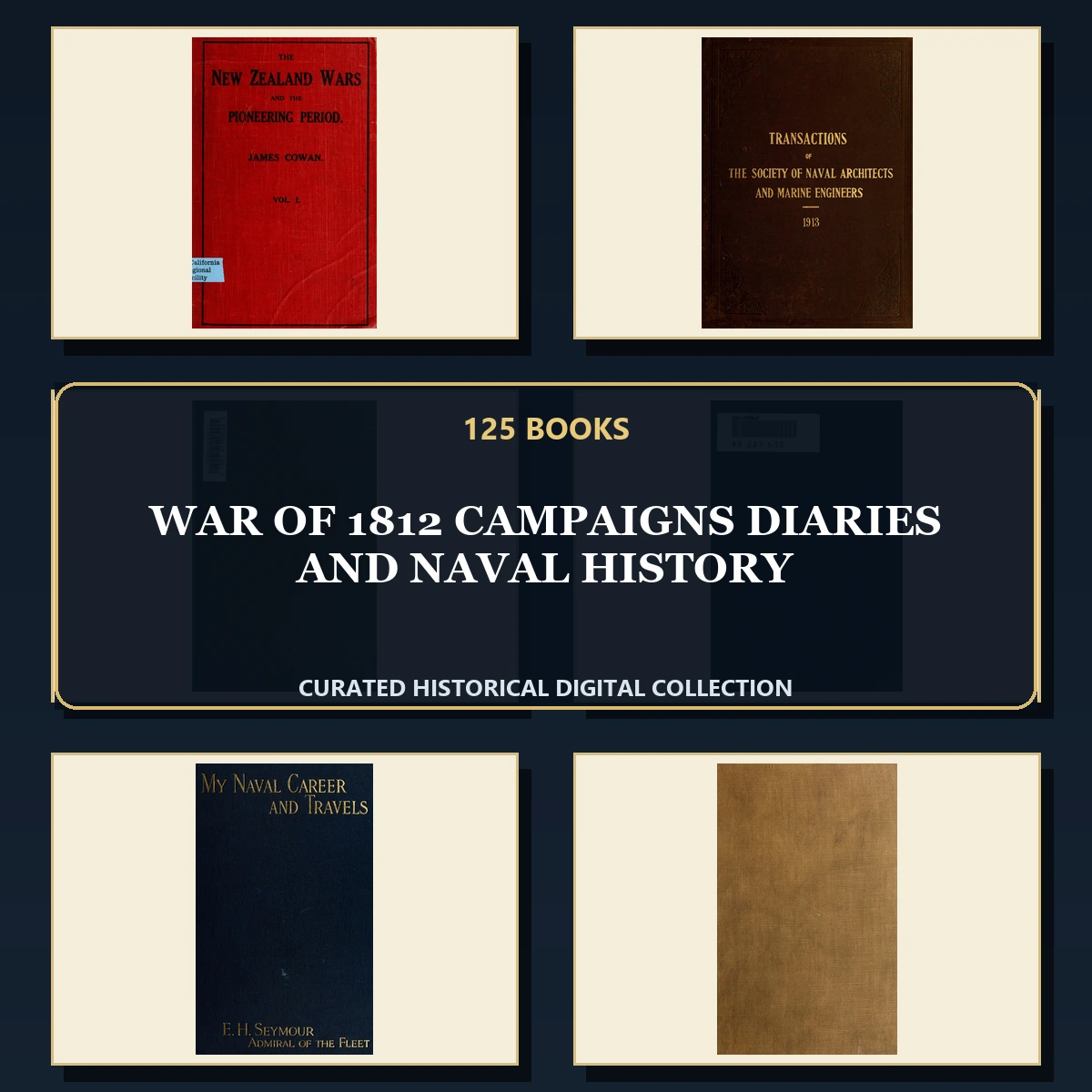 125 War of 1812 Campaigns Diaries and Naval History PDF Books – Curated Historical Collection cover