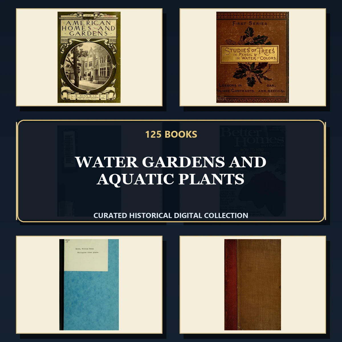 125 Water Gardens and Aquatic Plants PDF Books – Curated Historical Collection cover