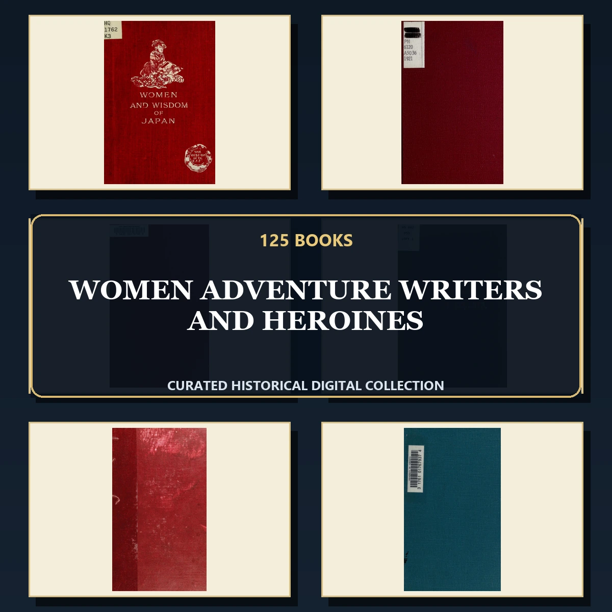 125 Women Adventure Writers and Heroines PDF Books – Curated Historical Collection cover