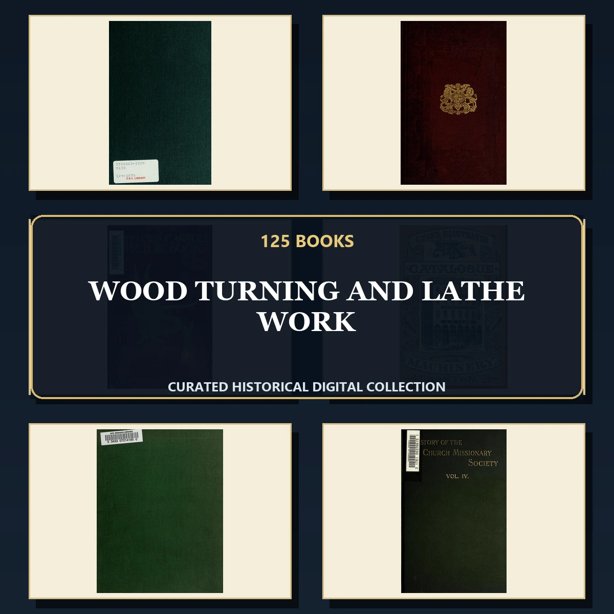 125 Wood Turning and Lathe Work PDF Books – Curated Historical Collection